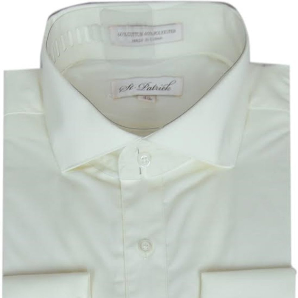 French Cuff & Button Dress Shirts Sizes 17 18 19 - Picture 1 of 7